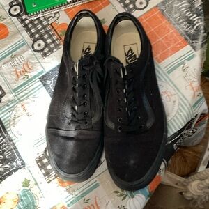 Vans shoes, black, size 12.